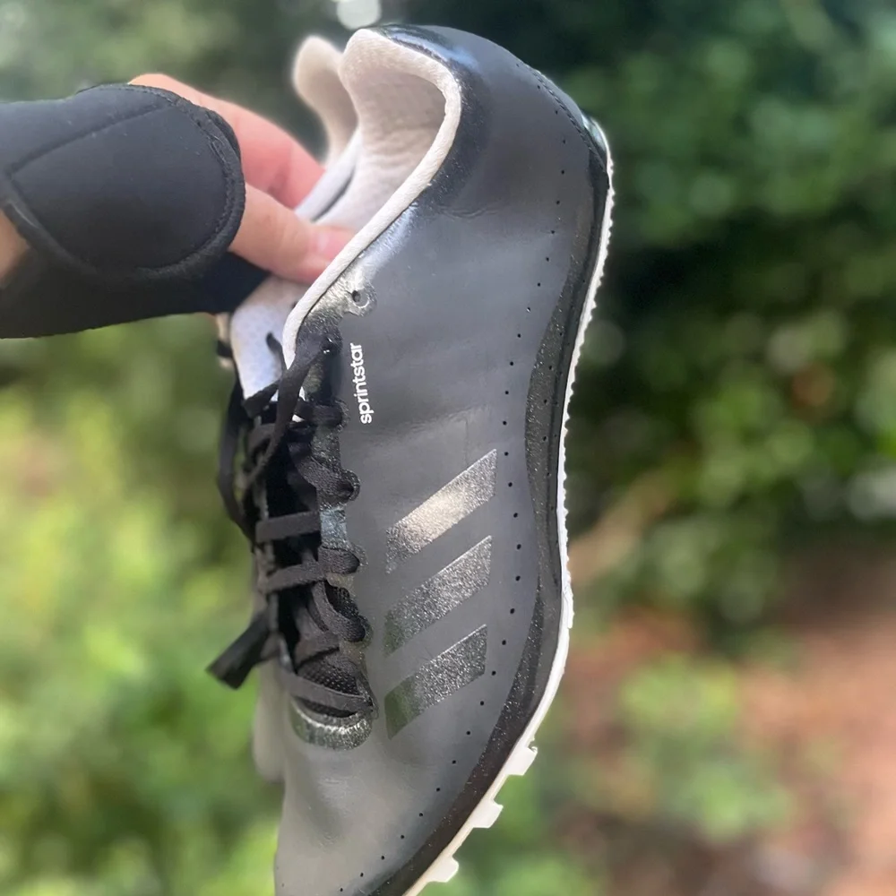 Adidas Black Running/Track Cleats. Size 11.5